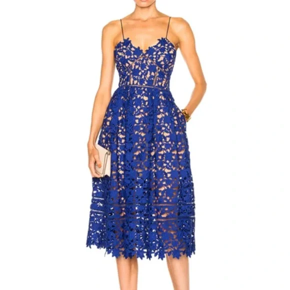 Self-Portrait | Dresses | Iconic Selfportrait Azalea Dress In Cobalt Blue | Poshmark Self-Portrait | Dresses | Iconic Selfportrait Azalea Dress In Cobalt Blue | Poshmark